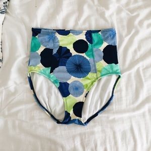 Lime Ricki high waisted swim bottoms